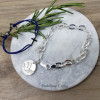 colombe gourmette bracelet argent religieux catholique confirmation