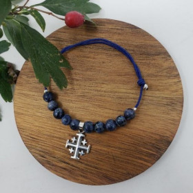 Bracelet dizainier avec croix de Jérusalem – Scoutisme & foi