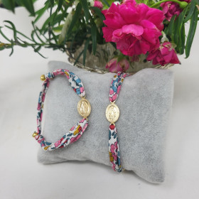 Bracelet médaille miraculeuse liberty – Jeune fille
