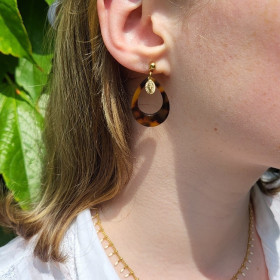 Boucles d’oreilles Notre-Dame de Lourdes - Médaille miraculeuse
