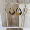 Boucles d'oreilles Notre-Dame de Rocamadour mini colombe plaqué or
