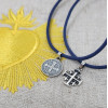 Collier Croix de Jérusalem garçon en argent – foi et scoutisme