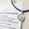 Collier protecteur Croix Saint Benoît garçon en argent ou plaqué or