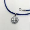 Collier protecteur Croix Saint Benoît garçon en argent ou plaqué or