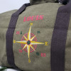 sac polochon brodé personnalisé , sac de voyage souple et élégant