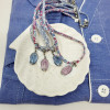Collier enfant Médaille Miraculeuse colorée sur nacre – Liberty/Coton
