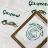 serviette éponge drap de bain personnalisée et brodée
