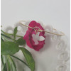 Jonc Saint-Esprit plaqué or – bracelet colombe nacre ouverture crochet