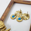 Boucles d'oreilles religieuses Sacré Coeur Paray