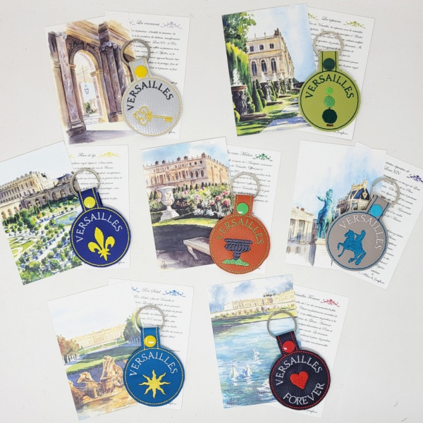 Porte-clés et carte de créateurs  Versailles Forever