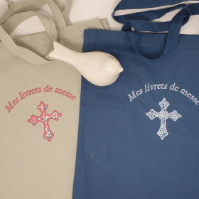 Tote bag personnalisé ou sac bandoulière avec anse brodé et unique
